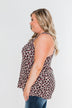 Wild And Free Leopard Tank Top- Mocha & Pink