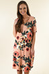Don't Be Shifty Floral Dress ~ Peach
