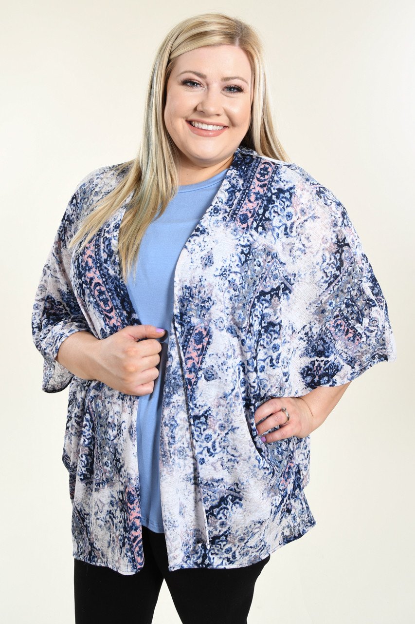Blue Me Away Kimono