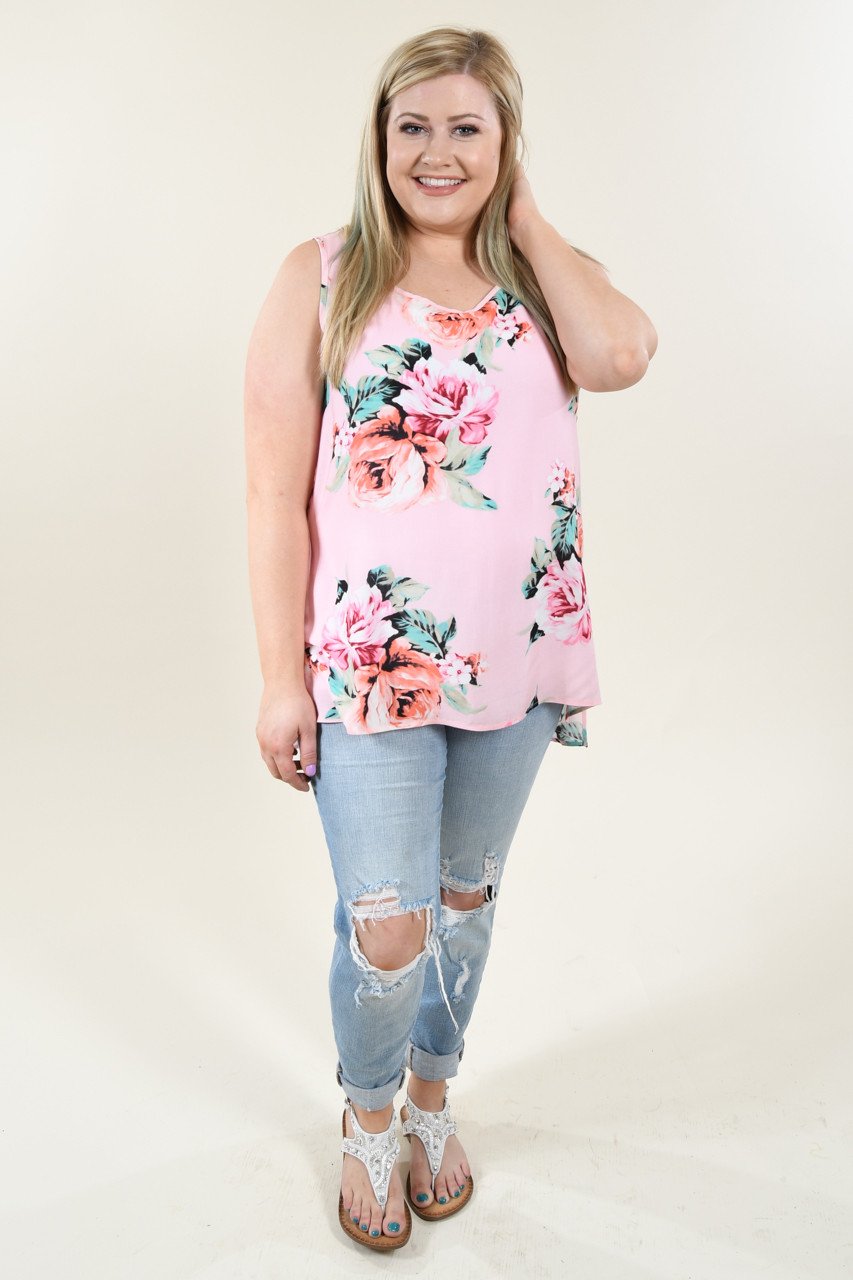 Brunch Ready Floral Tank Top