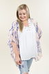 Pink & Purple Floral Kimono