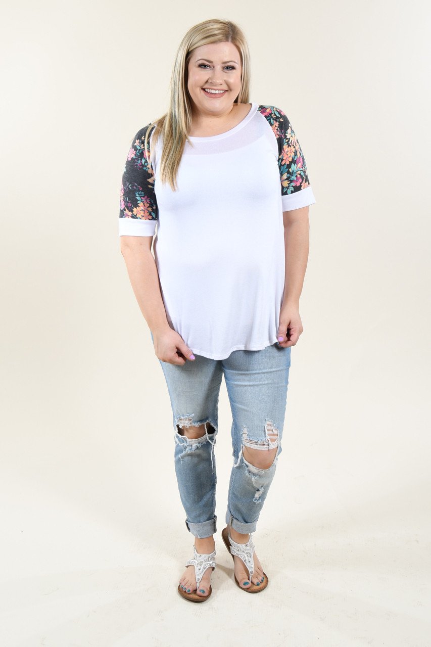 Feeling Pretty Floral Ivory Top