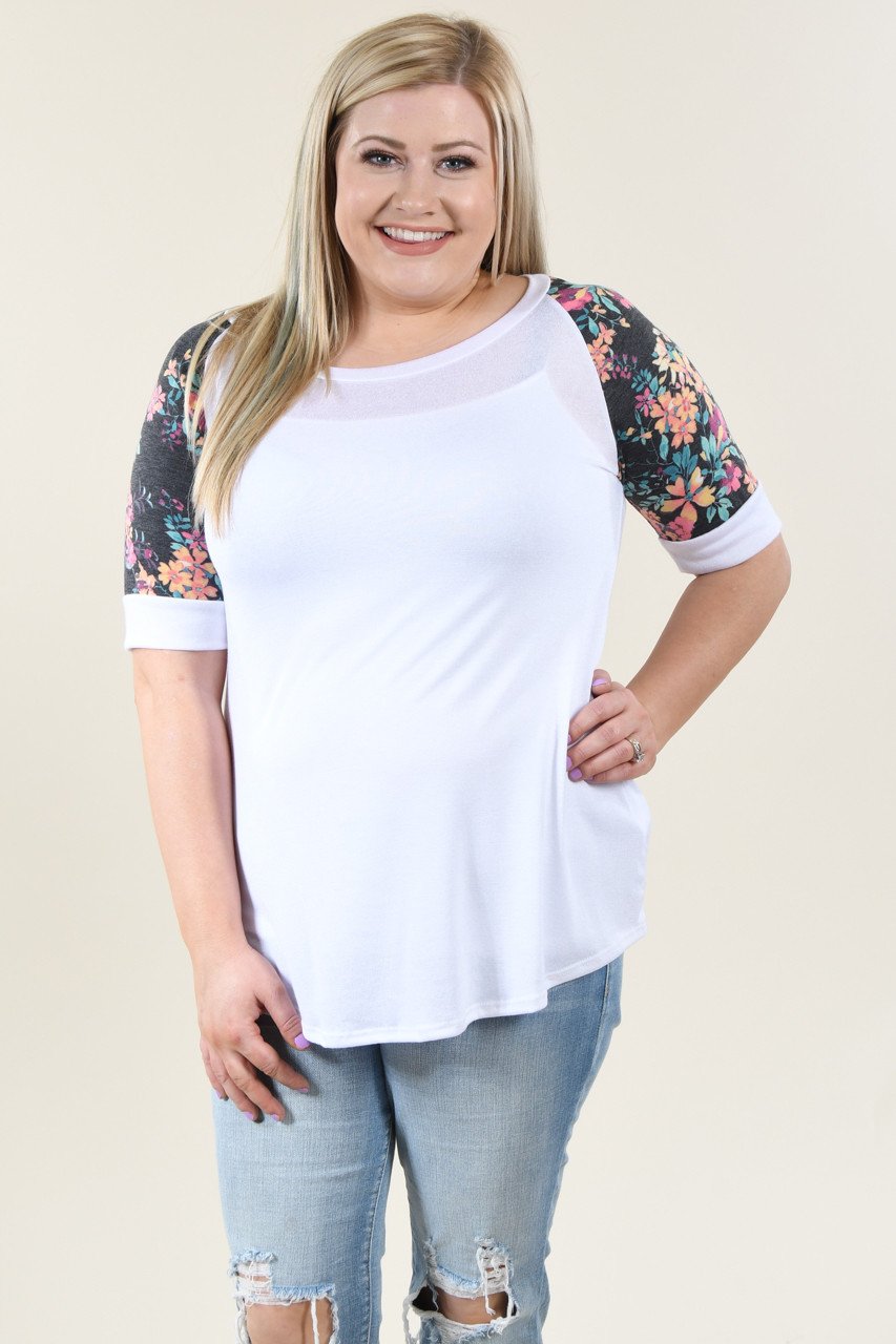 Feeling Pretty Floral Ivory Top
