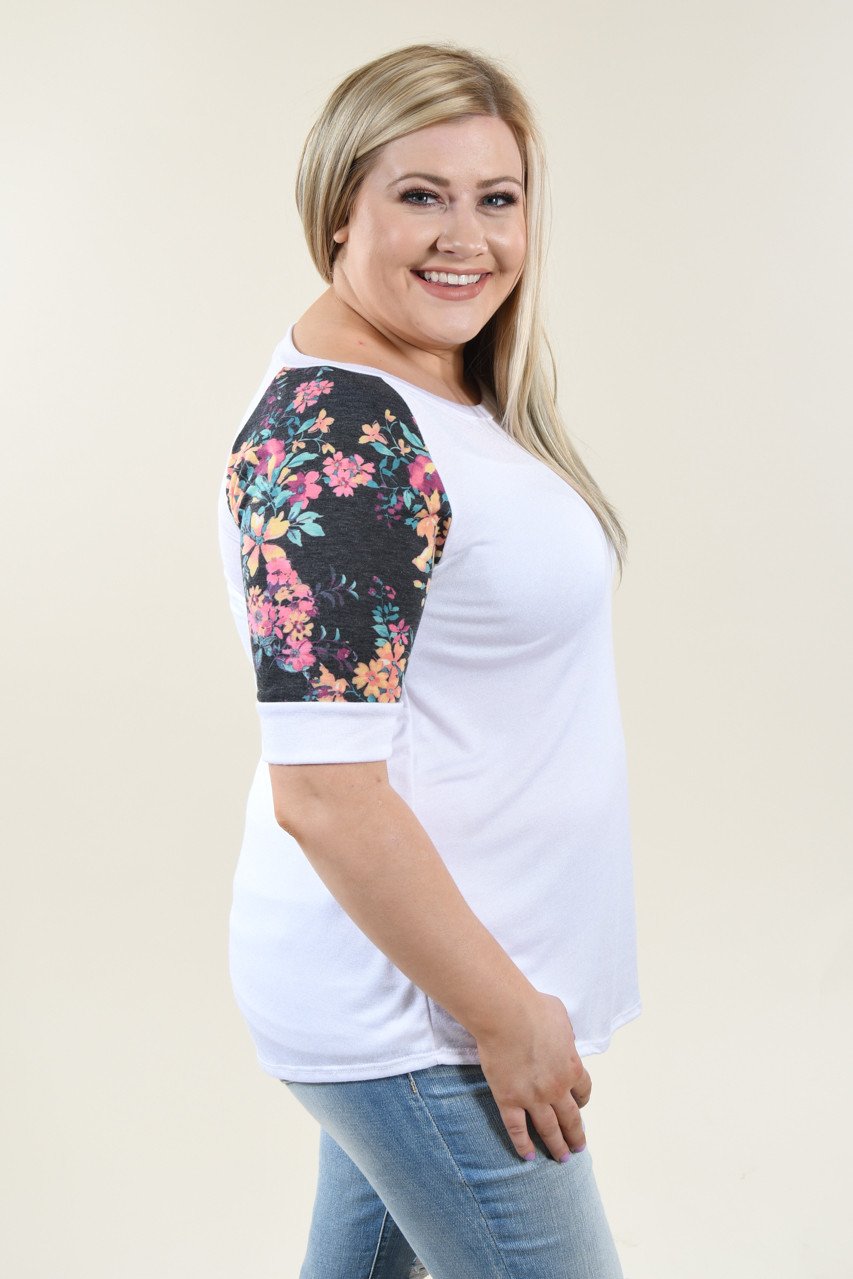 Feeling Pretty Floral Ivory Top