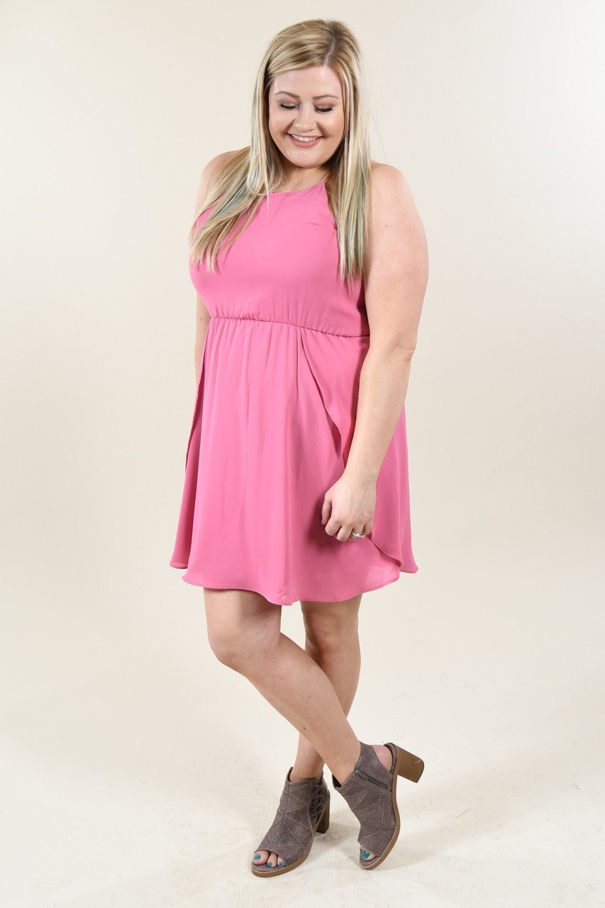 Everly Kiss Me Pink Dress