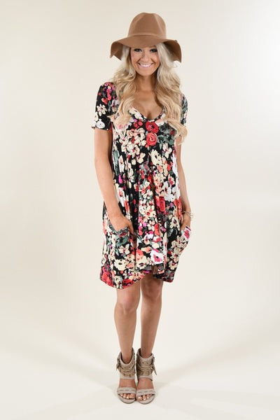 Flow With Me Floral Dress – The Pulse Boutique