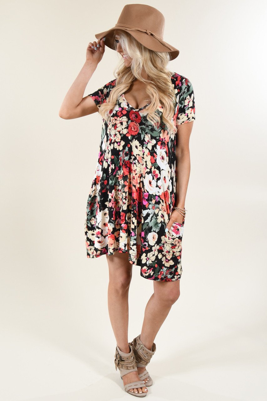 Flow With Me Floral Dress – The Pulse Boutique