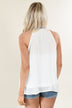 Cream Detail Tank Top