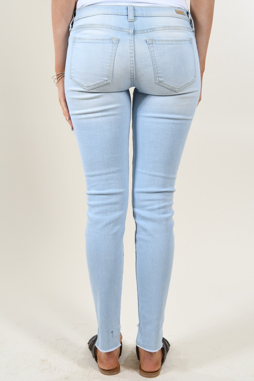 Sneak Peek Light Wash Knee Distressed Jeans