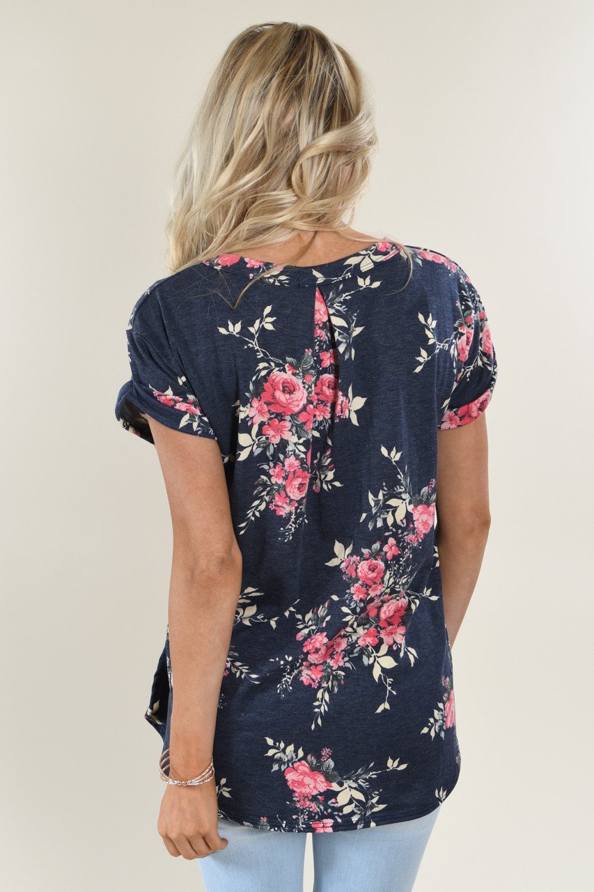 On the Go Top ~ Floral