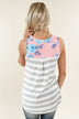 Show Your Best Side Floral & Stripes Top