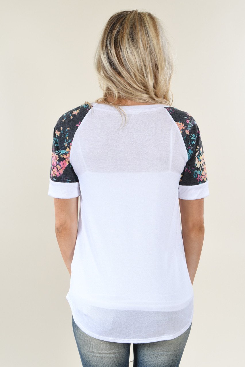 Feeling Pretty Floral Ivory Top