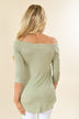 Be My Love 3/4 Top ~ Spring Green