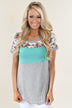 Too Cute to Handle Top ~ Teal