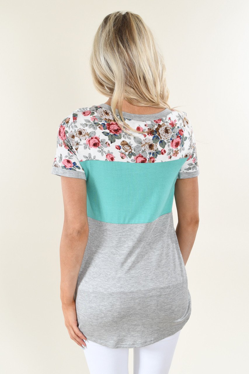 Too Cute to Handle Top ~ Teal
