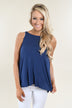 Smooth Ride Tank Top ~ Navy