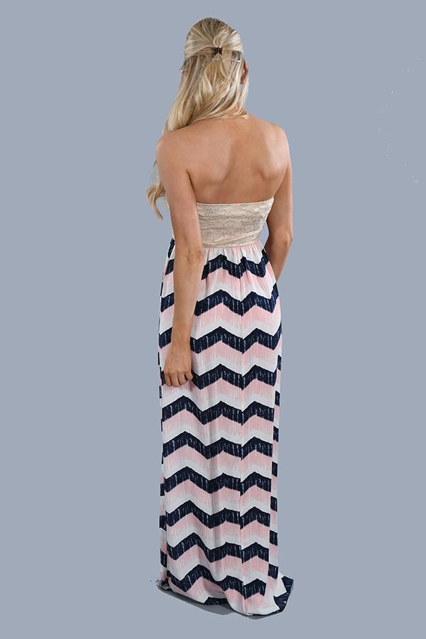 Make an Entrance Strapless Maxi Dress