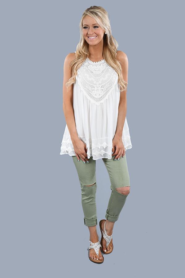 Ivory Lace Top