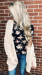 Pulse Ampersand Fall Floral Tee - Black