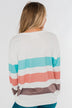 Have Some Fun Striped Pullover Top- Ivory