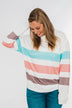 Have Some Fun Striped Pullover Top- Ivory