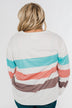 Have Some Fun Striped Pullover Top- Ivory