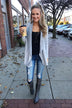 First Choice Layering Cardigan- Heather Grey