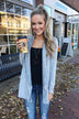 First Choice Layering Cardigan- Heather Grey