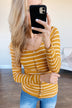 Sounds So Nice Long Sleeve Button Top- Mustard