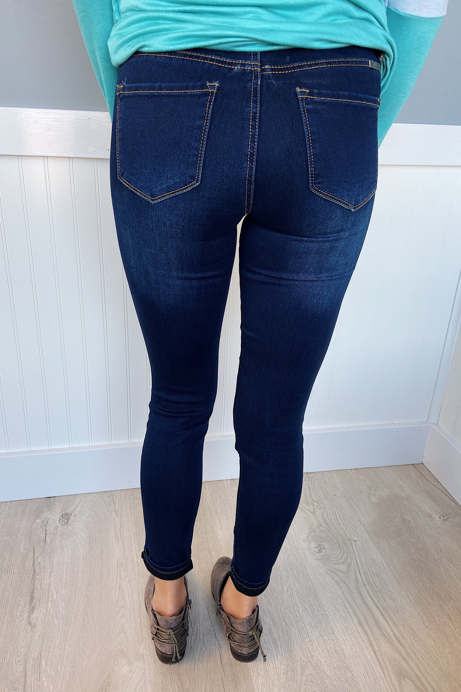 KanCan Non-Distressed Jeans- Paige Wash