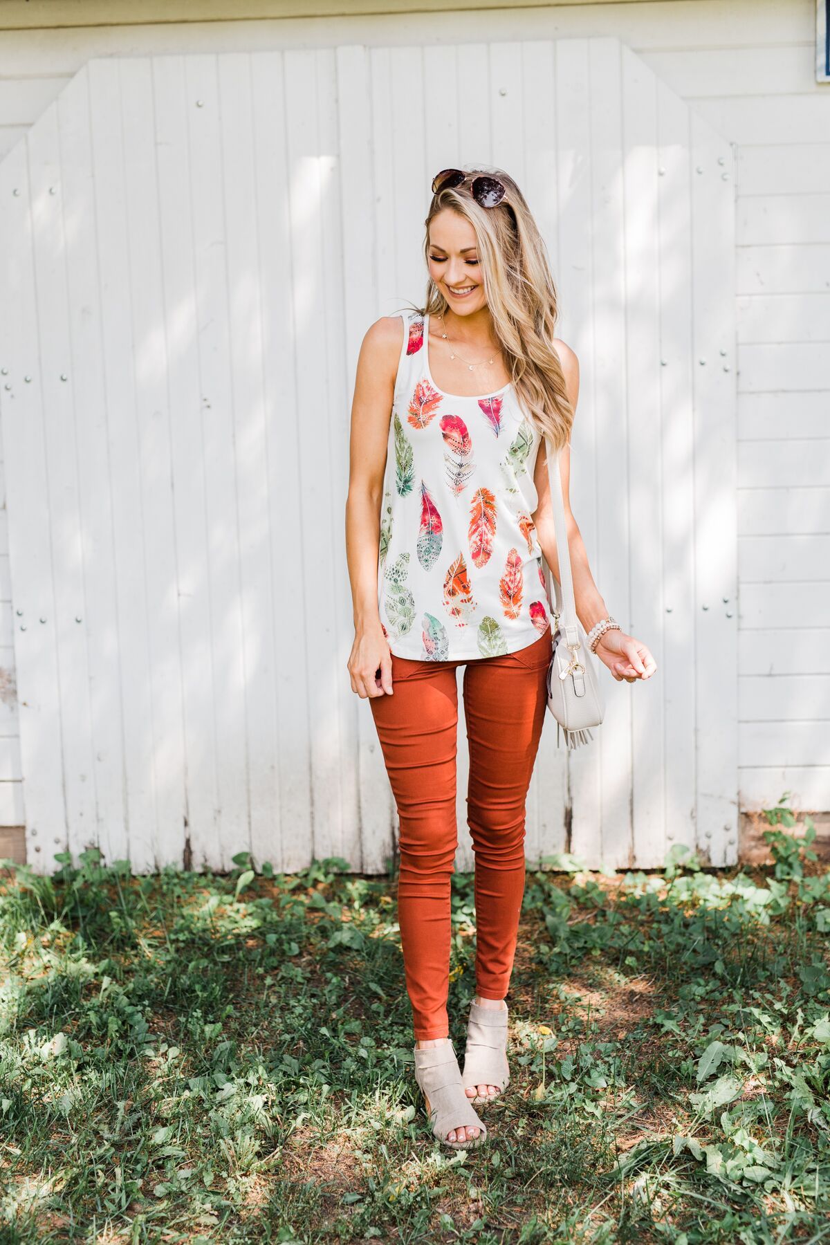 Catching Dreams Aztec Feather Tank Top - Fall