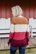 Say You Love Me Knit Sweater- Camel & Burgundy