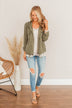 Aspire To Be Authentic Lightweight Jacket- Olive