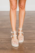 Very G Cassius Platform Sandals- Nude