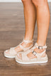 Very G Cassius Platform Sandals- Nude