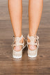 Very G Cassius Platform Sandals- Nude