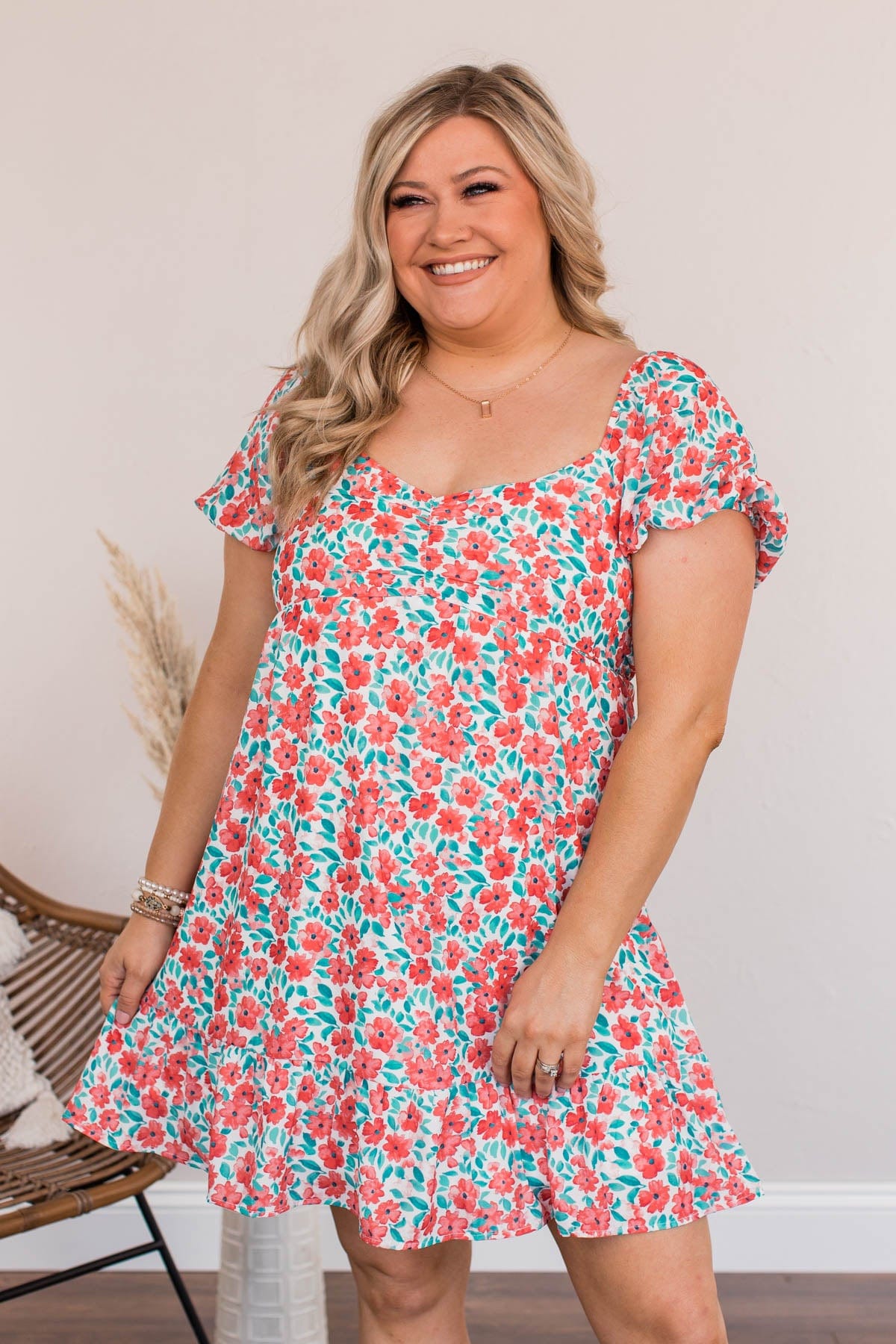 coral summer dress Sway With The Wind Mini Dress- Coral