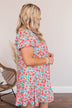 Sway With The Wind Mini Dress- Coral