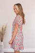 Sway With The Wind Mini Dress- Coral