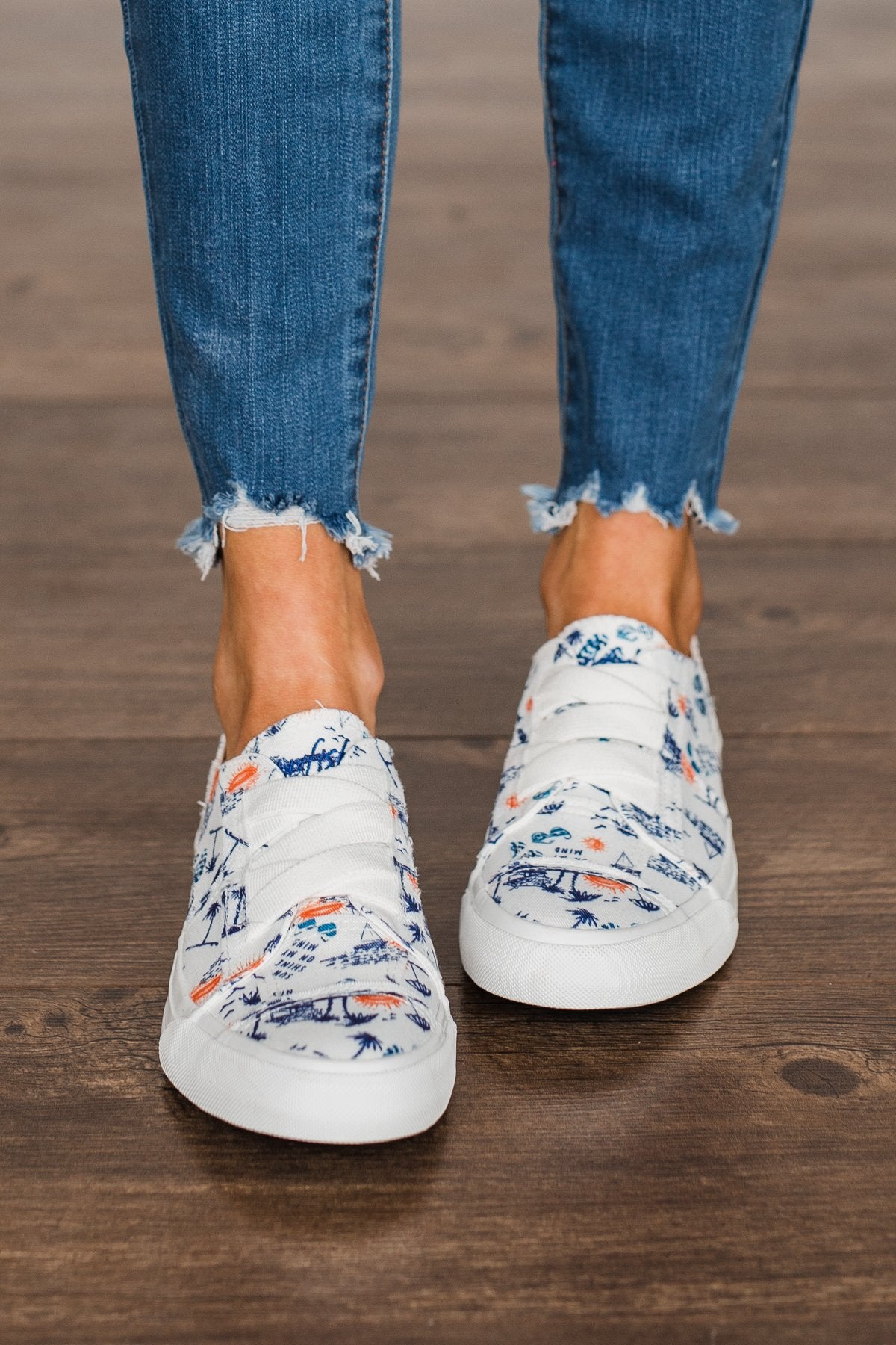 Blowfish Marley 4 Earth Sneakers- Off White Summer Lovin