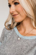 Charming Marble Pendant Gold Necklace- Off-White