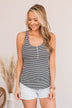 Tried And True Striped Tank- Navy