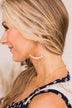 Act Naturally Beaded Hoop Earrings- Pink & Gold
