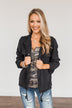Aspire To Be Authentic Lightweight Jacket- Charcoal