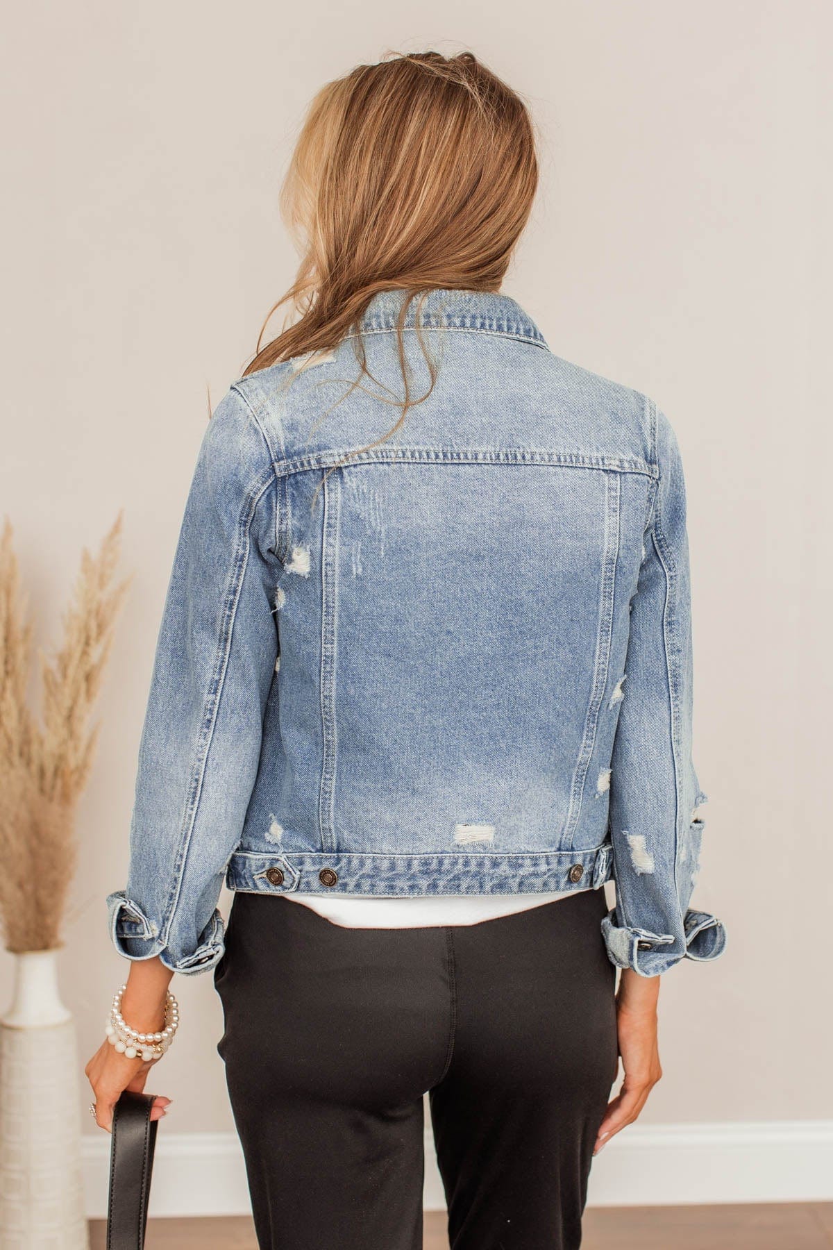 Boyfriend Hooded Denim Jacket by KanCan