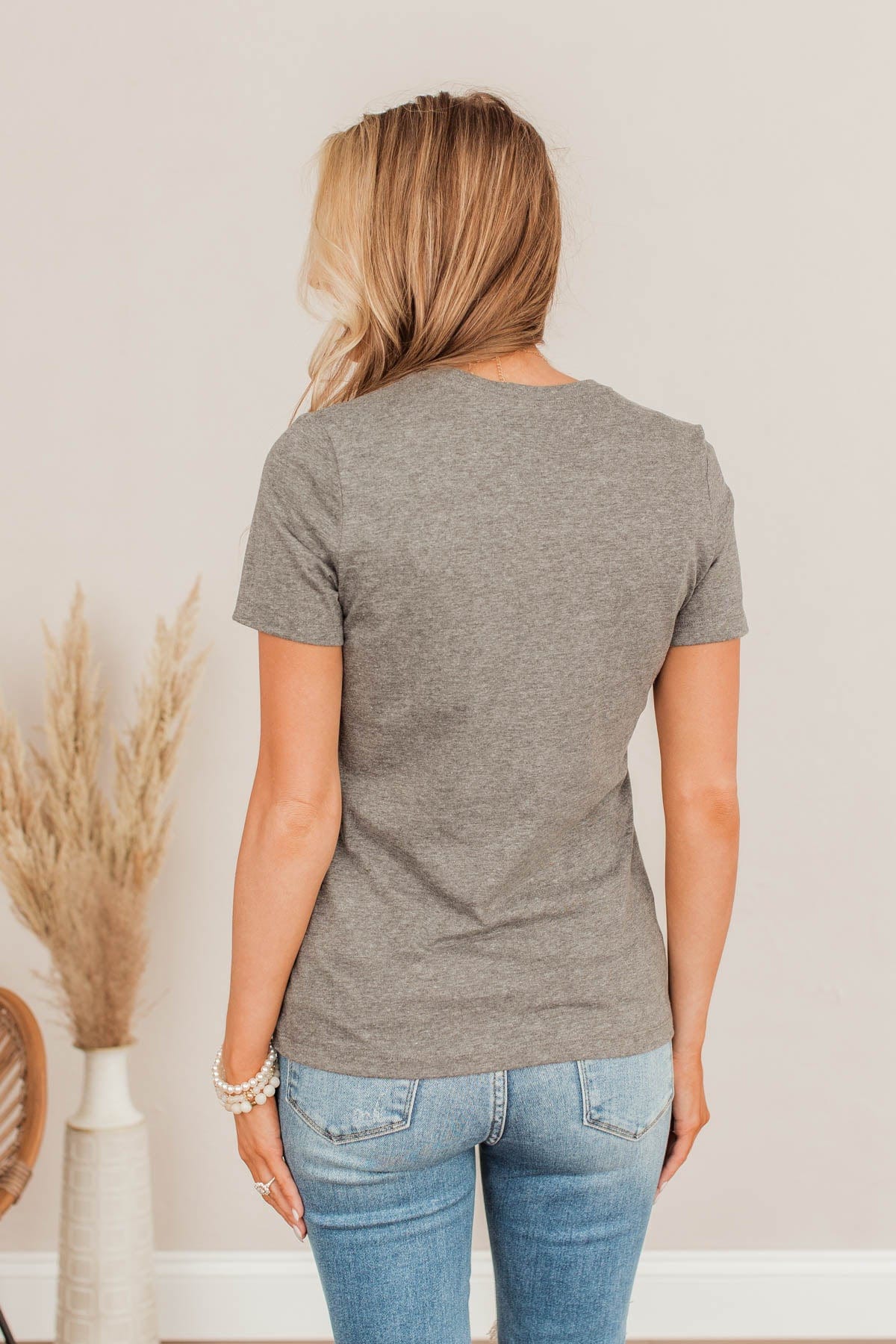 "Weekends. Coffee. & Dogs." Graphic Tee- Charcoal