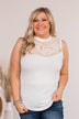 Let Your Hair Down Lace Top- Ivory
