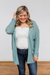 Sweet Serenity Knitted Cardigan- Slate Blue