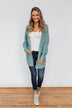 Sweet Serenity Knitted Cardigan- Slate Blue