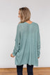 Sweet Serenity Knitted Cardigan- Slate Blue
